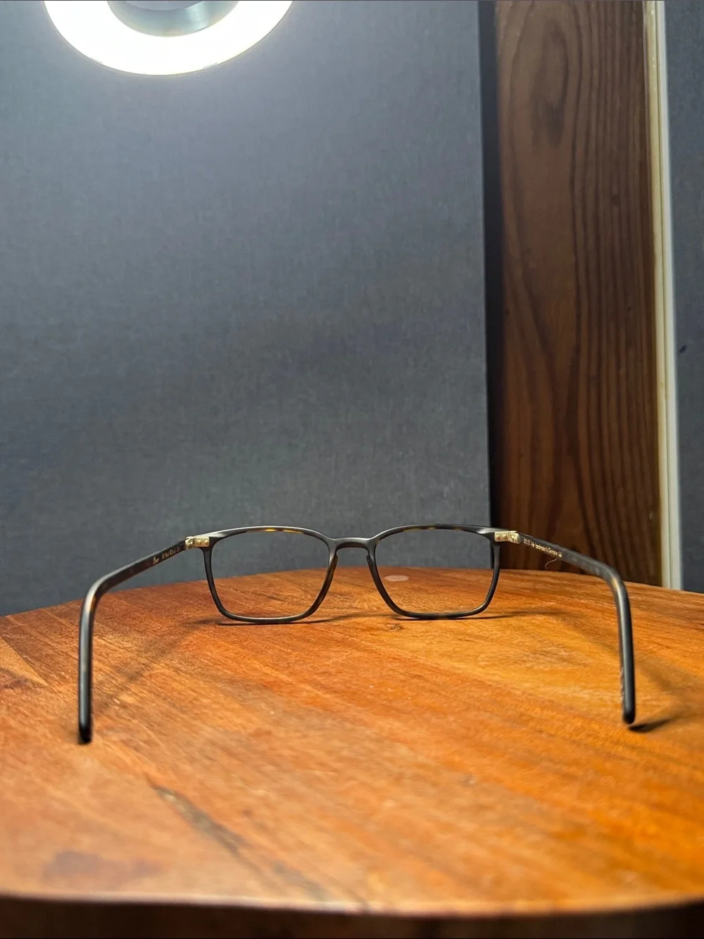 LUNOR , hand made in Germany Tortoiseshell Square-Angled Eyeglass Frames only